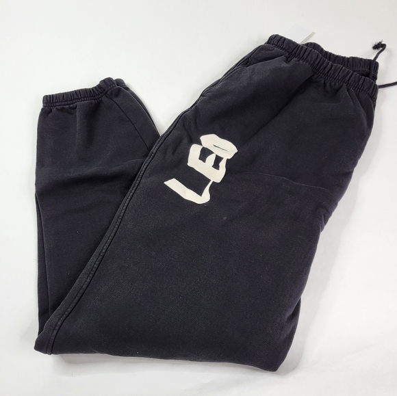 Good American Black Leo Zodiac Sweatpants sz 6 / 3XL - Picture 2 of 4